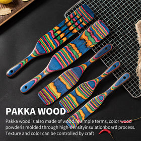 Gudamaye Pakkawood Spurtle Medium for even batter and sauté prep.