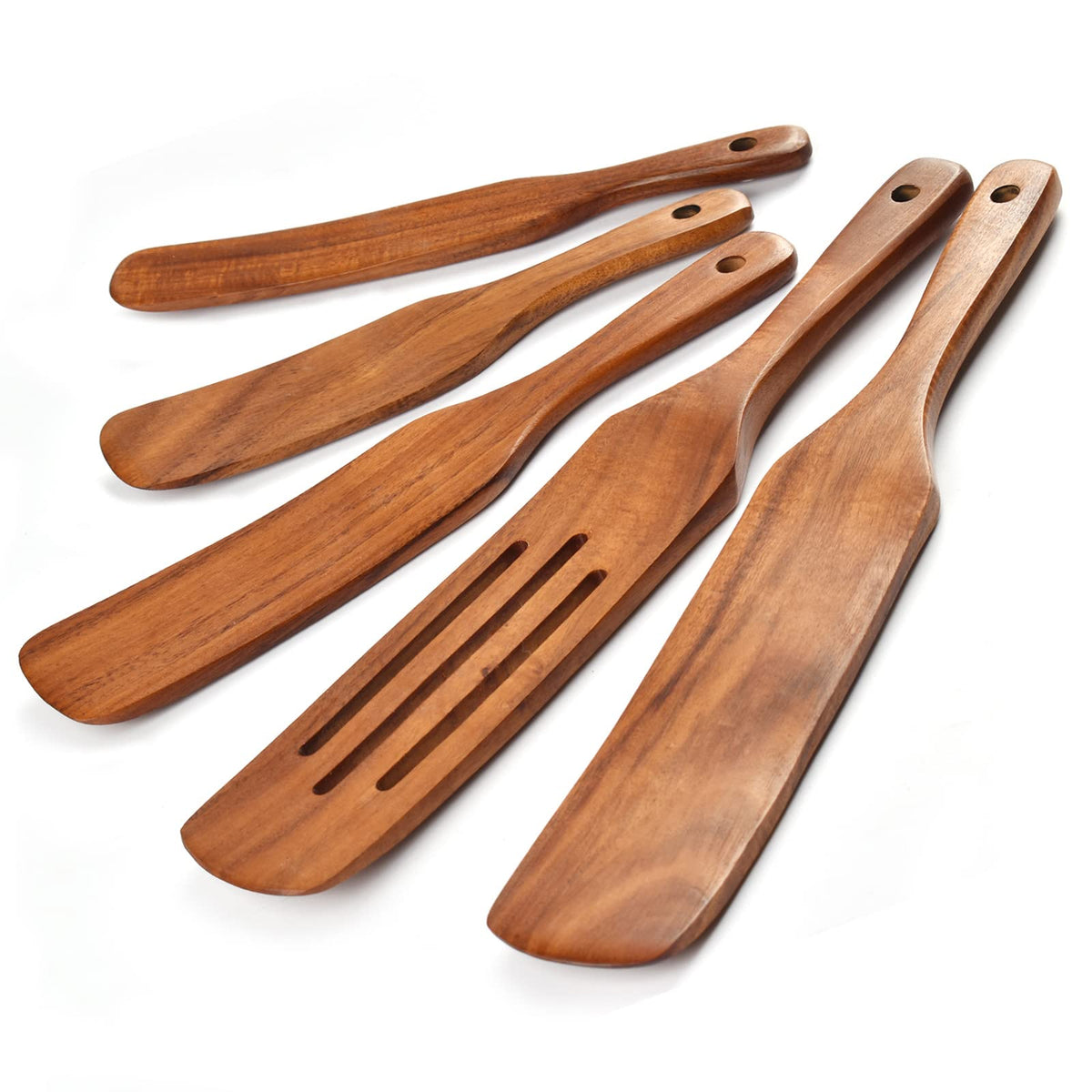 Gudamaye wooden spatulas for smooth stirring and scraping in the kitchen
