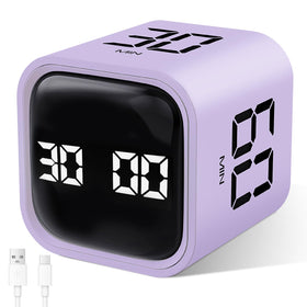 GuDoQi cube timer purple compact design for on-the-go productivity