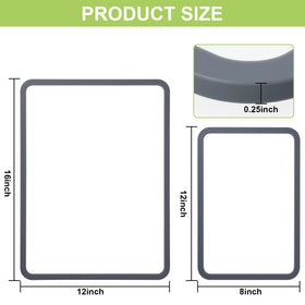GUGEMEI 12x16 tempered glass cutting board provides spacious surface for larger tasks.