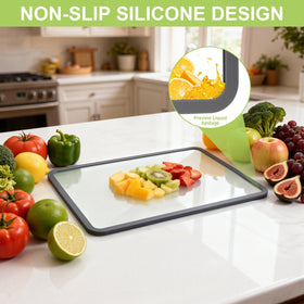 GUGEMEI stain-resistant glass surface resists odor and residue for easy reuse.