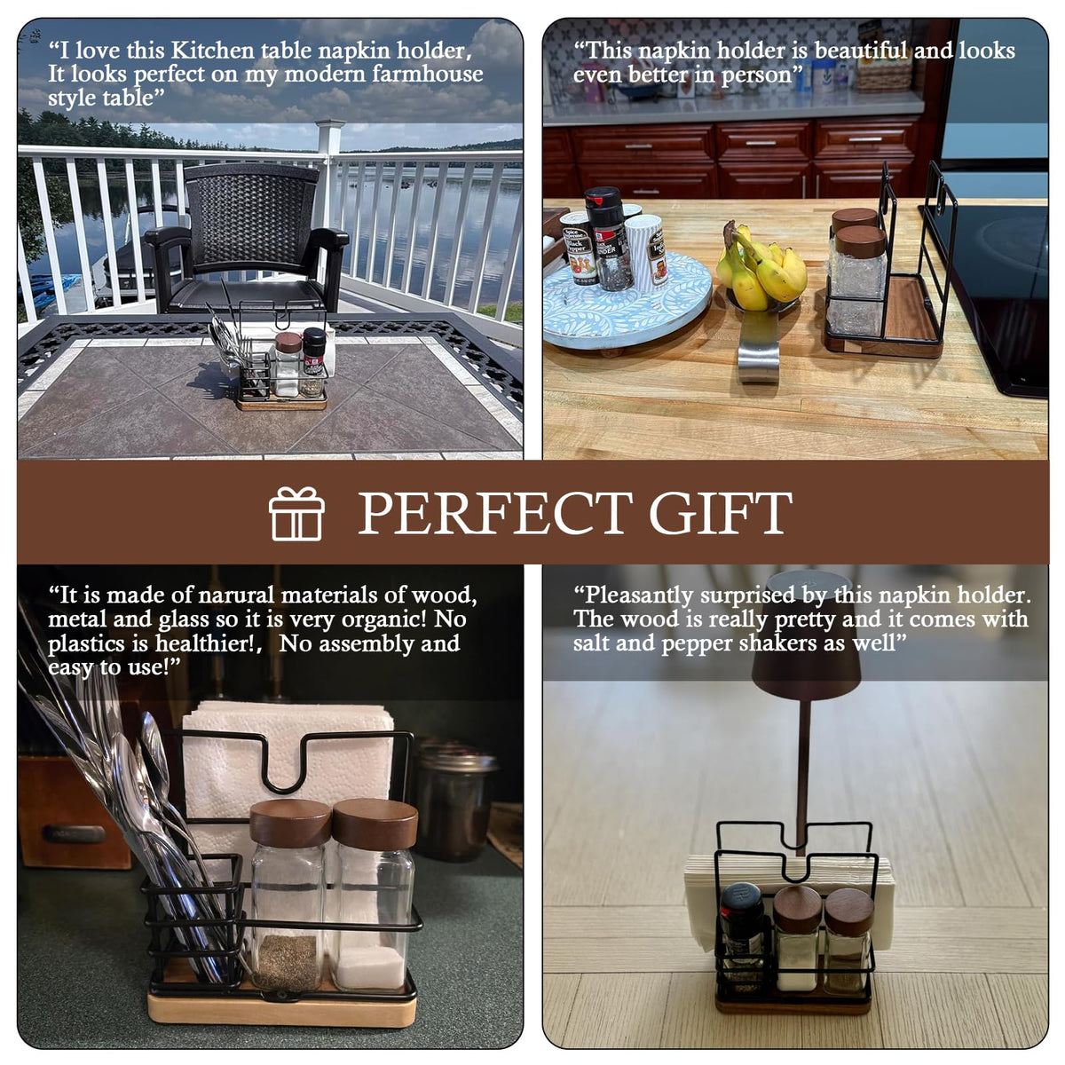 Guijinga table napkin stand in dining setup for daily meals