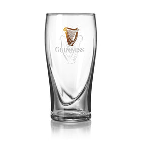 Guinness Gravity pint glass front view with logo for authentic pub-style pouring