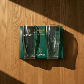 Guinness Gravity pint glass harp detail highlights craftsmanship.