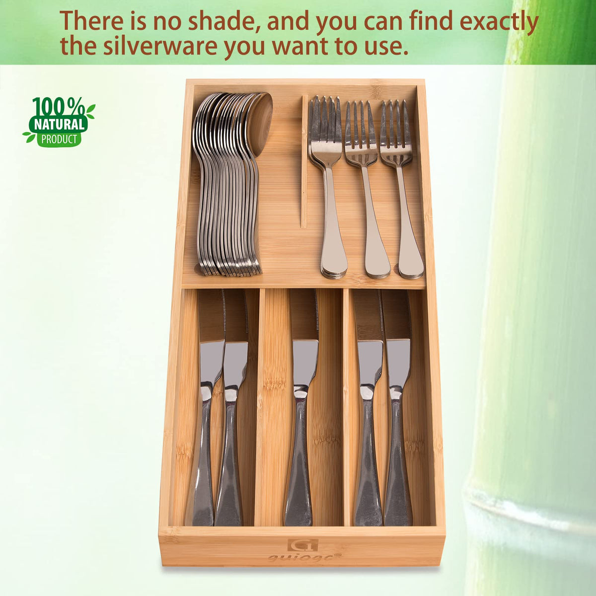 Guiogc deepened storage space prevents items from sticking and crowding the drawer.
