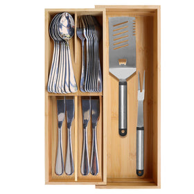 Guiogc bamboo organizer with reinforced joins for durability