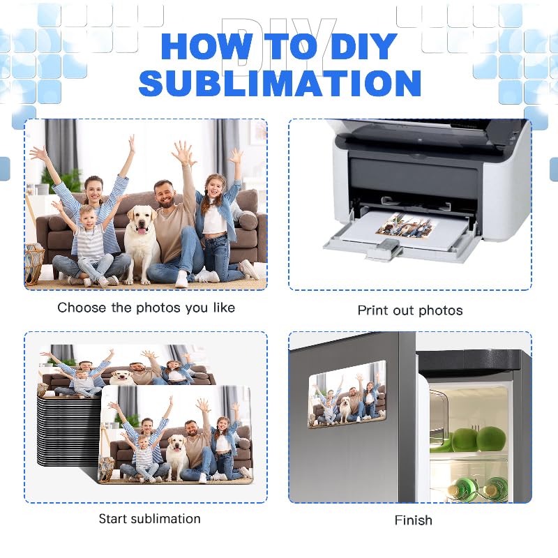 Guiqulai sublimation magnet blank ideal for gifts at festivals and birthdays.