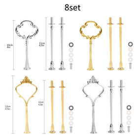 Gukasxi crown gold 3-tier handle adds premium finish to cake stands.