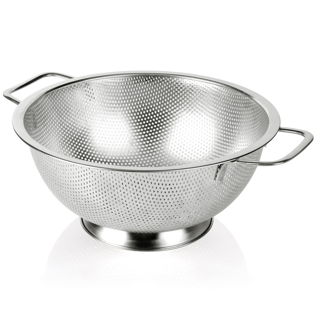 Gulex colander 5-quart stainless steel for efficient pasta draining and durable kitchen use.