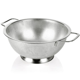 Gulex colander 5-quart stainless steel for efficient pasta draining and durable kitchen use.