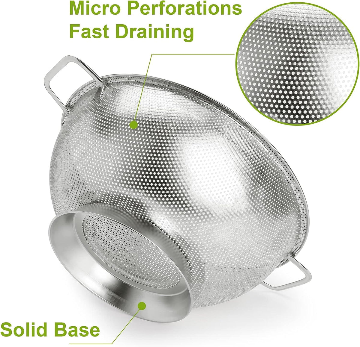 Gulex dishwasher-safe strainer simplifies cleanup after meals.