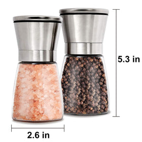 Gulex refillable salt shaker with airtight cap for keeping spices dry
