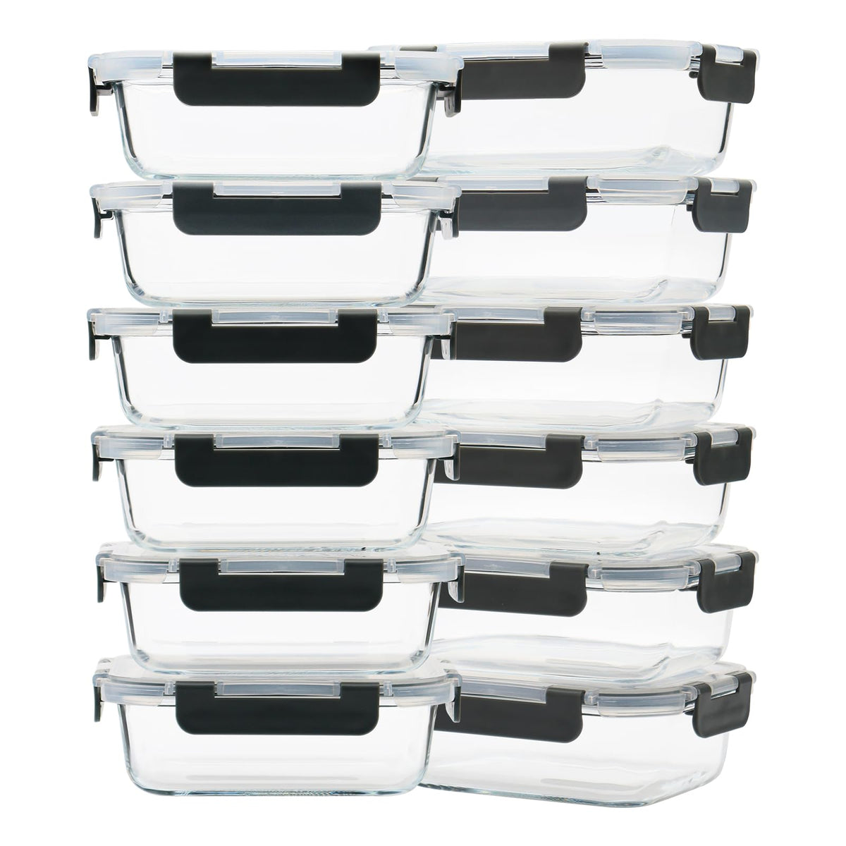 GULFLIN 22oz glass meal prep container with airtight lid keeps portions fresh.