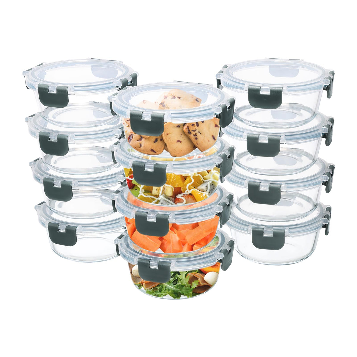 GULFLIN glass containers for organized meal prep and fresh storage