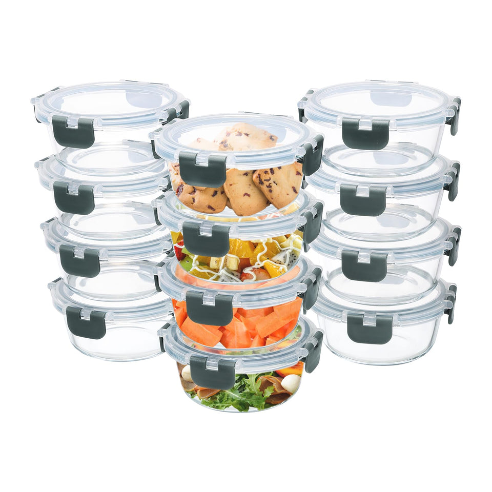 GULFLIN glass containers for organized meal prep and fresh storage