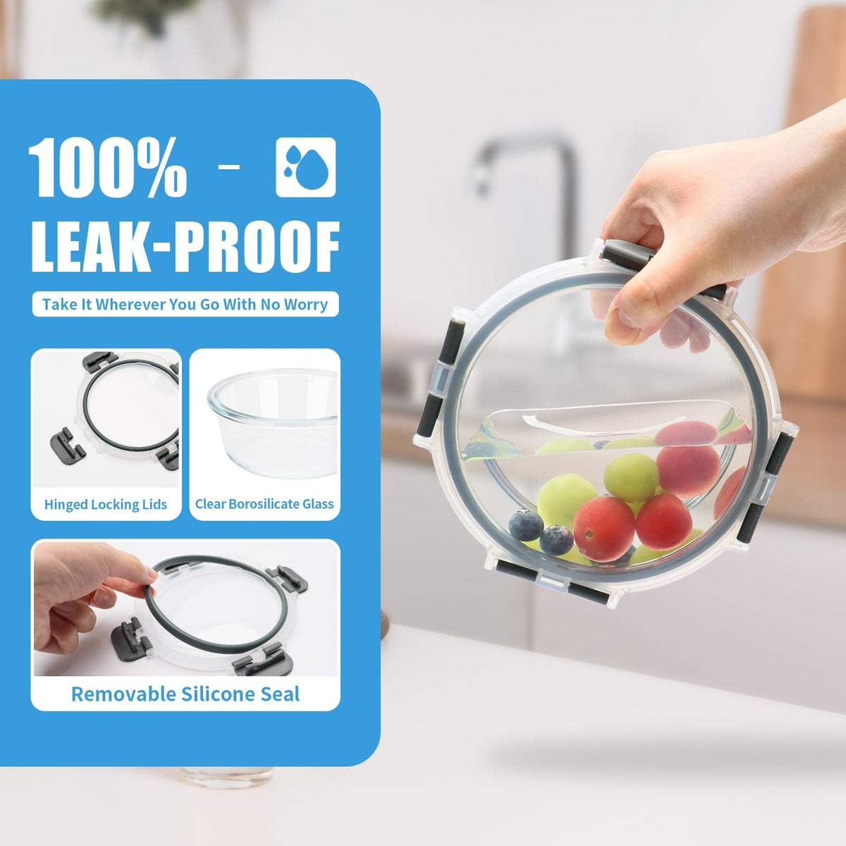 GULFLIN airtight four-tab lids preserve freshness and prevent leaks