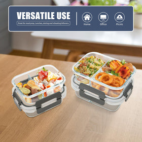 GULFLIN glass containers safe for microwave and dishwasher use