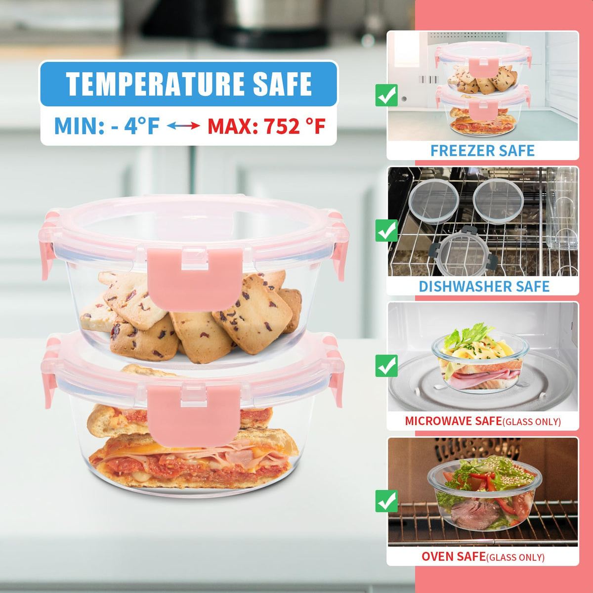 GULFLIN leak-proof design great for taking lunches on the go.