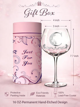 Gumry gift-ready wine glass for Mother's Day and celebrations