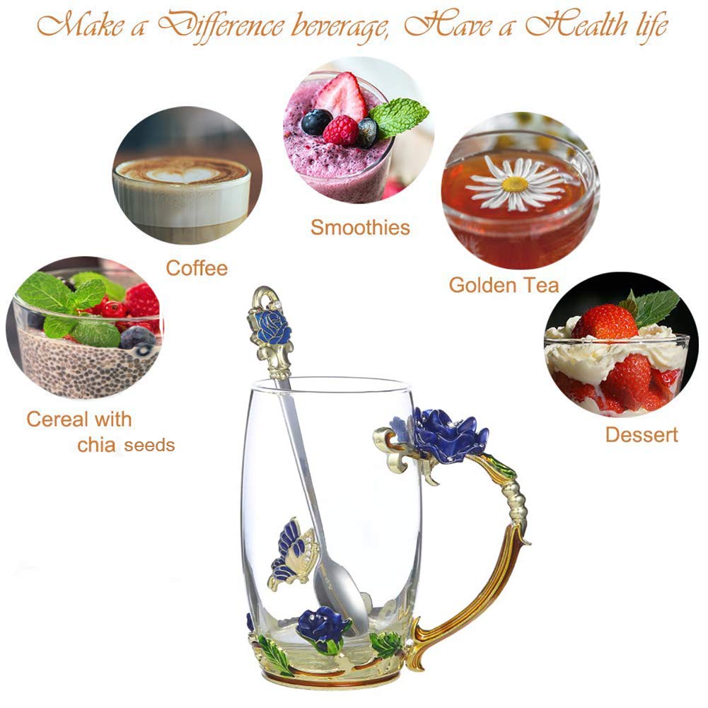 Guon-Wuvl heat-resistant, lead-free glass mug supports daily use with durability