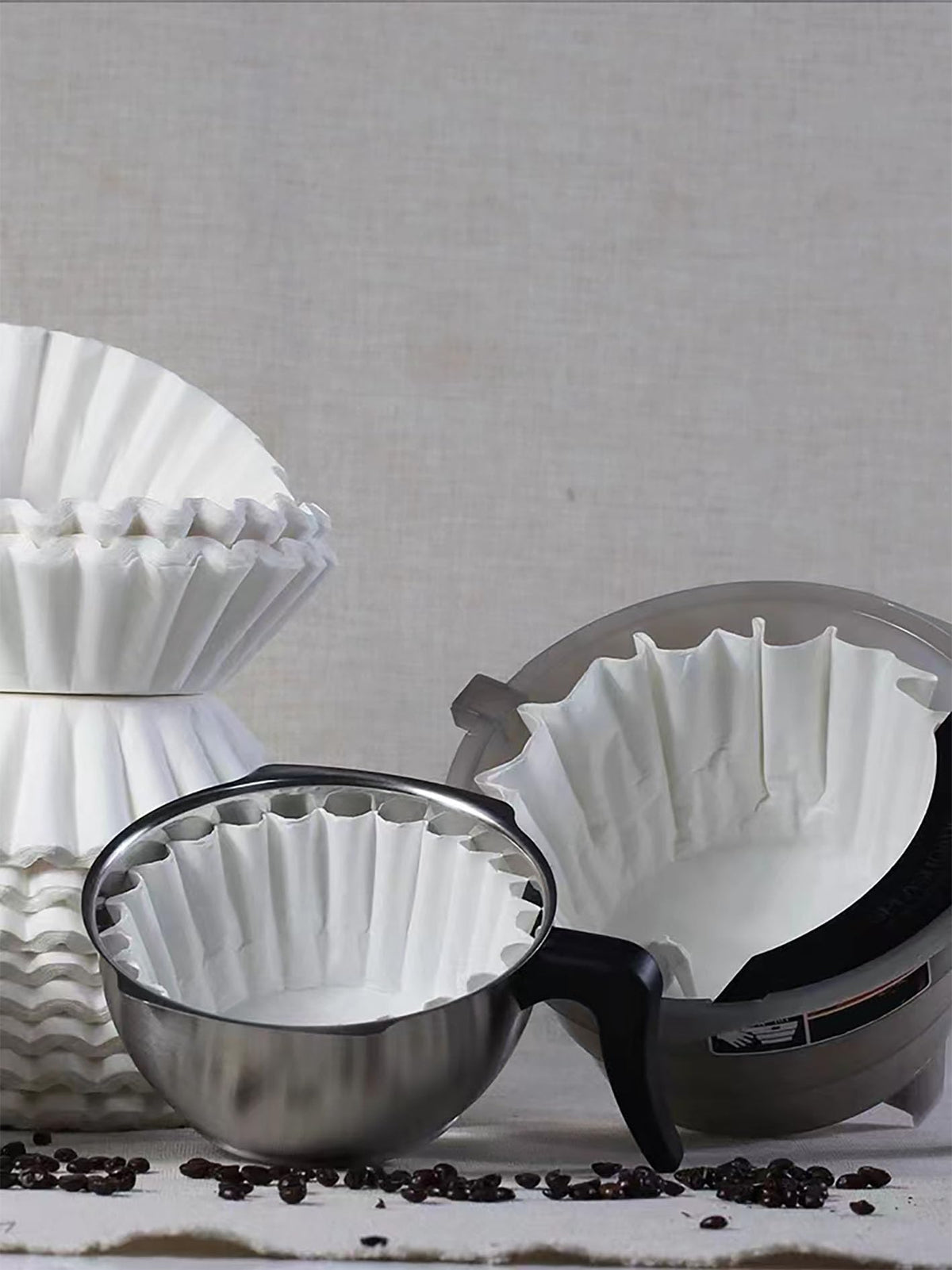 Guo's Hyekbe large coffee filter paper texture close-up showing quality material.
