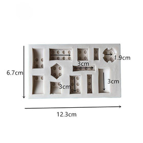 Guratapa building bricks robots mold ready for candy or jelly craft with flexible surface