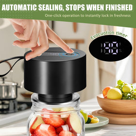 GURITHE 3-in-1 sealing system sealing jars, bags, and containers