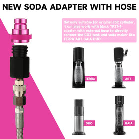 GURUDAR aluminum alloy adapter with durable, leak-free performance during carbonation.