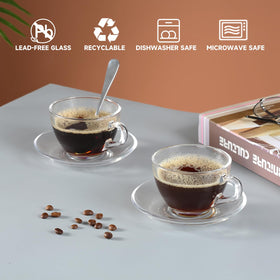 GURUDAR microwave-safe glass teacup enables quick reheats