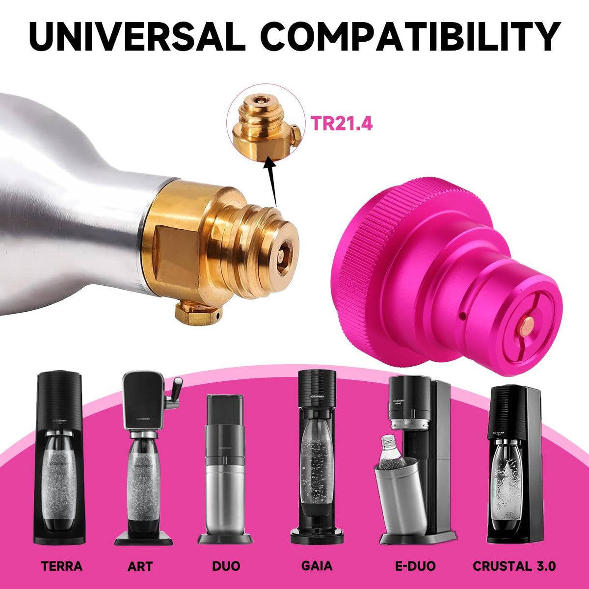 GURUDAR adapter fits TR21-4 male valve for versatile compatibility.
