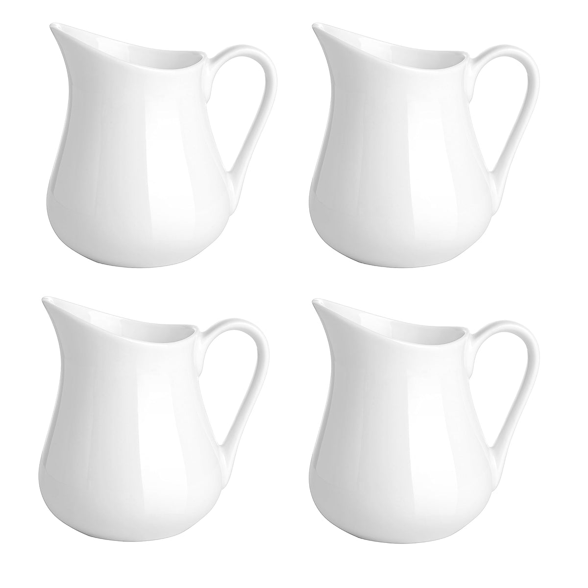 Gurygo ceramic creamer pitcher with 4 oz capacity for organized coffee service.
