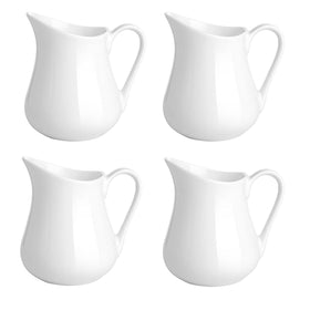Gurygo ceramic creamer pitcher with 4 oz capacity for organized coffee service.