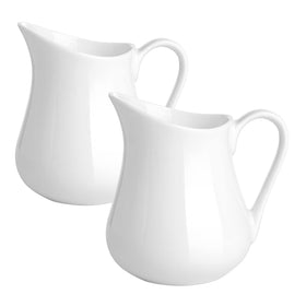 Gurygo ceramic creamer pitchers in a 2-pack for convenient coffee service.