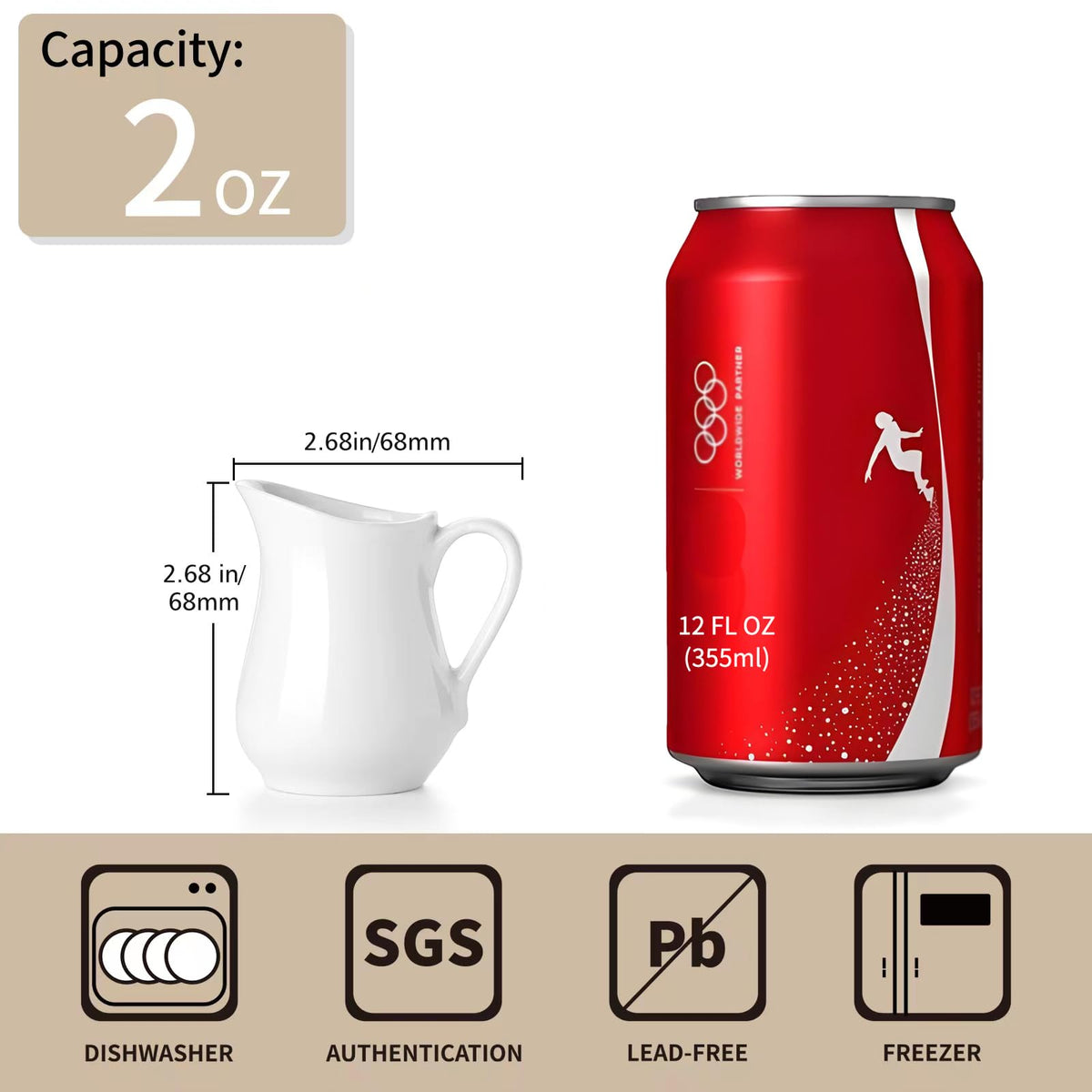 Gurygo dishwasher-safe creamer for easy cleanup after gatherings.