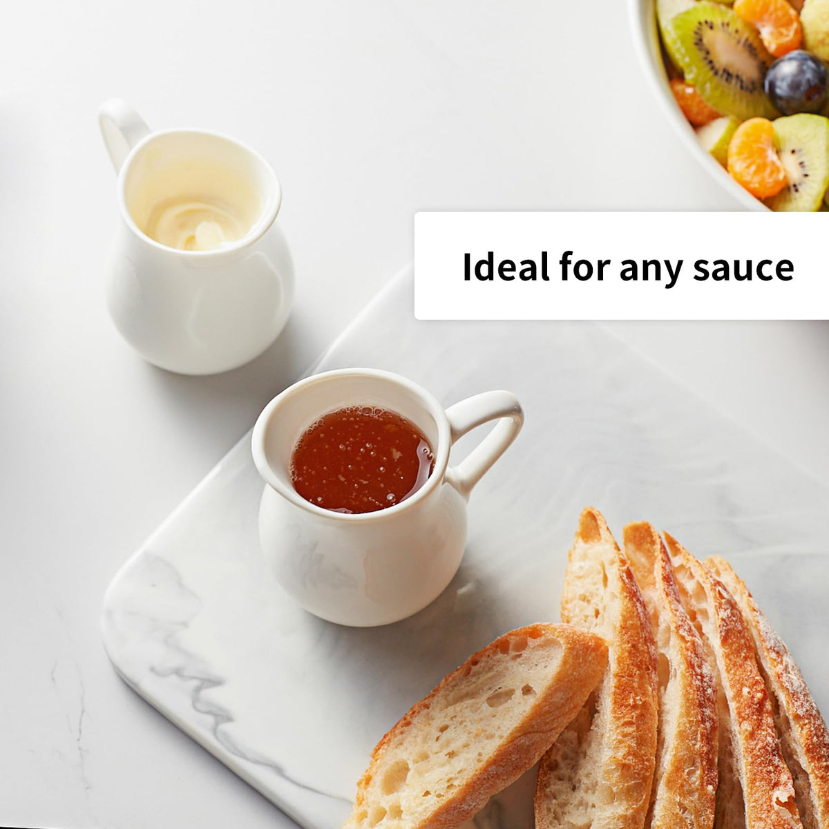 Gurygo easy-grip handle makes pouring comfortable during family meals.