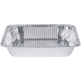 GUSTO 30-count aluminum pans for catering, sturdy and leak-resistant during transport.