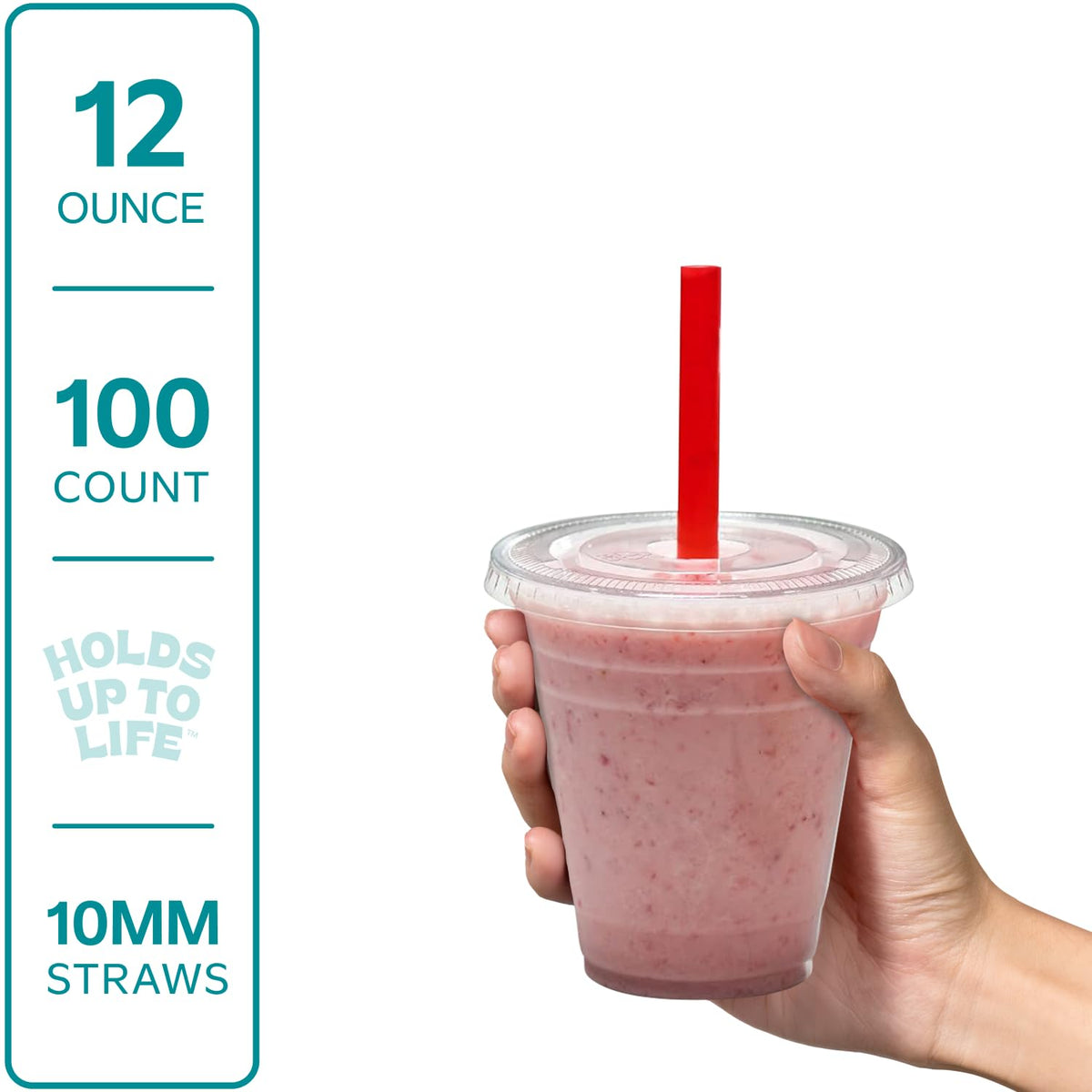 GUSTO clear cup with lid demonstrates durable PET for cold drinks and reliability.