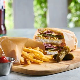 GUSTO parchment sheets fit standard pans, simplifying prep and cleanup