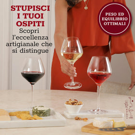 Gusto Nostro dishwasher-safe wine glasses simplify cleanup after gatherings.