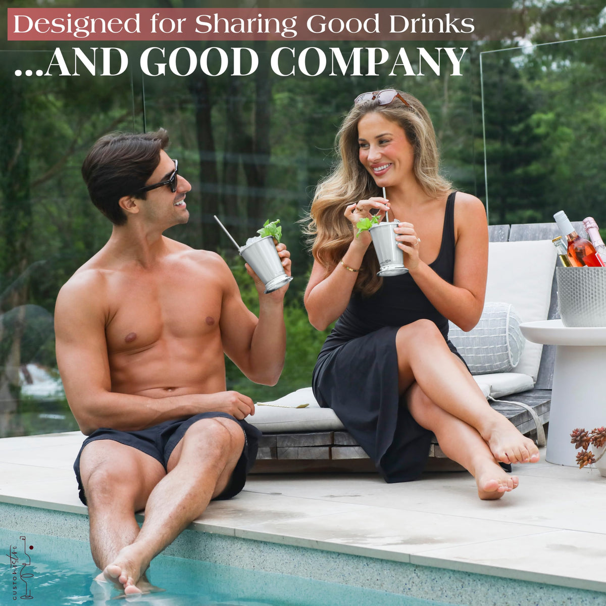 Gusto Nostro stainless cups stay tarnish-free with a polished look