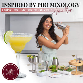 Gusto Nostro stainless steel cocktail shaker offers a premium feel for smooth mixing.