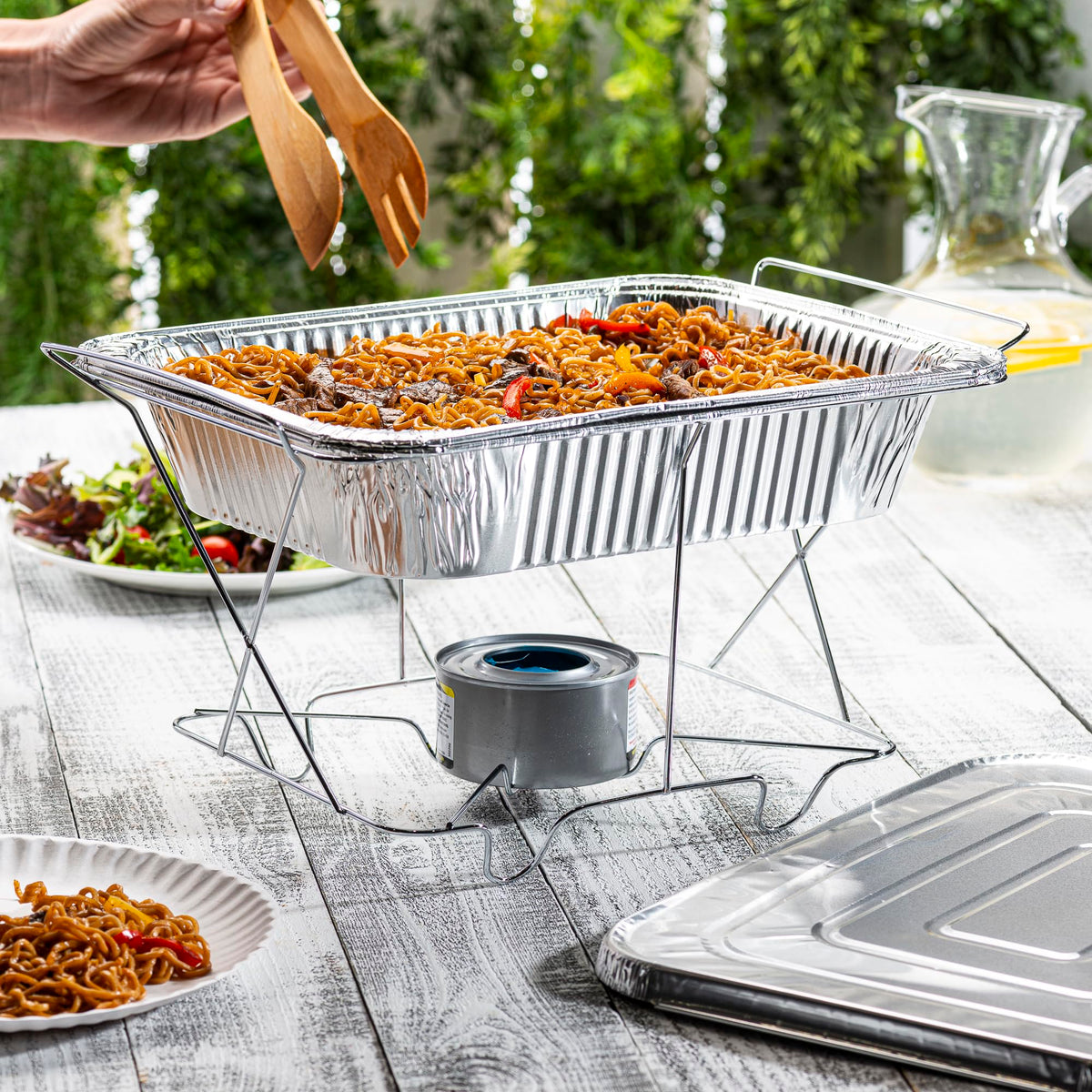 GUSTO recyclable aluminum pans offer eco-friendly, convenient one-time use.