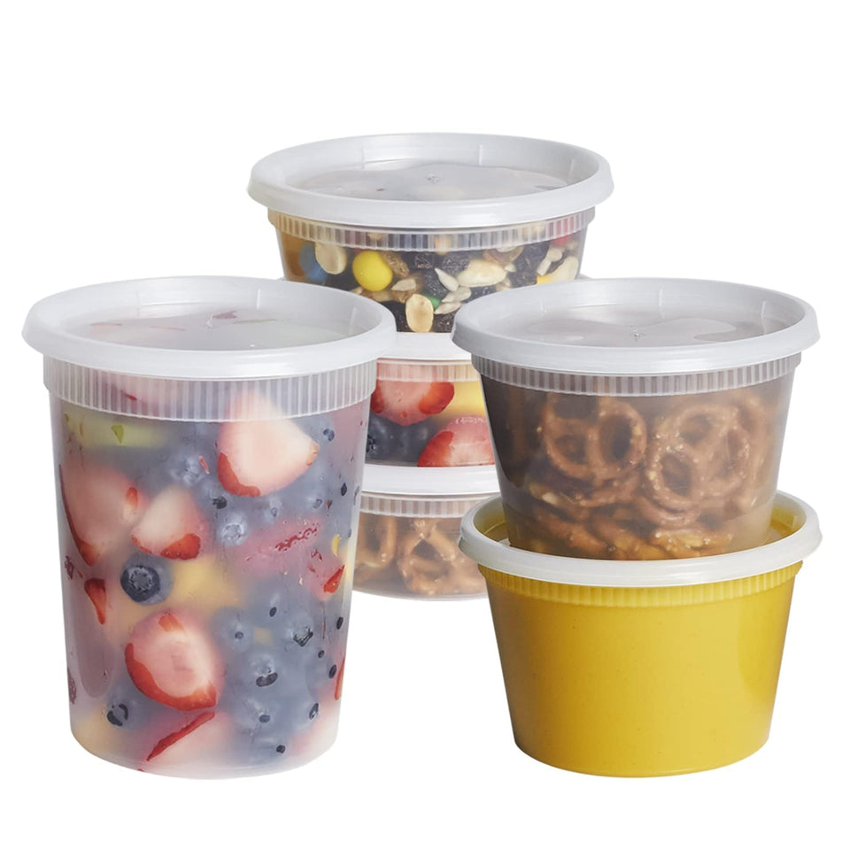 GUSTO To Go 8 oz container with lid for portioned snacks and meal prep