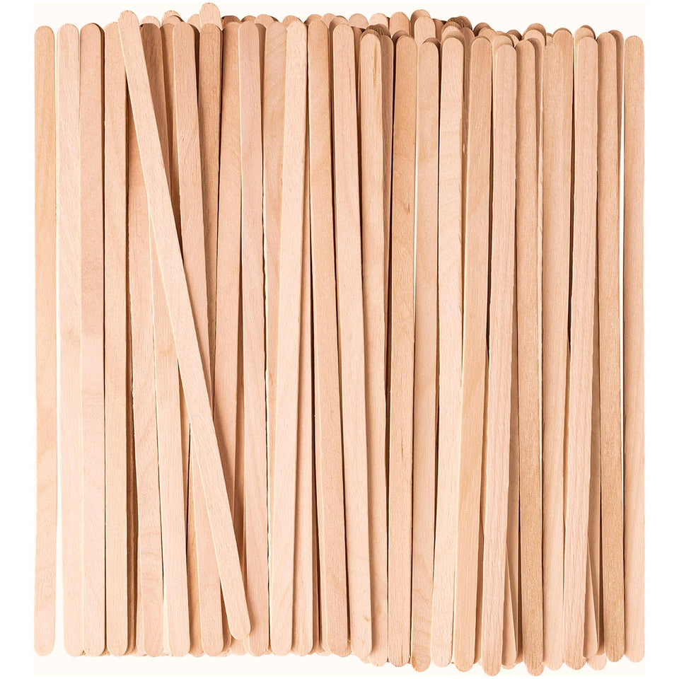 GUSTO wooden stirrers 7.5 inch in a tidy pack for daily coffee.
