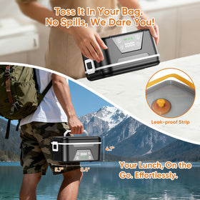 GutterWord portable insulated bag and utensils for on-the-go meals.