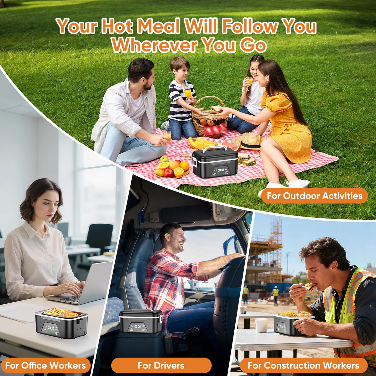 GutterWord lunch box with warranty emblem and support contact for peace of mind.