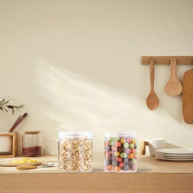Guuozzli transparent jar suitable for pantry spices and nuts