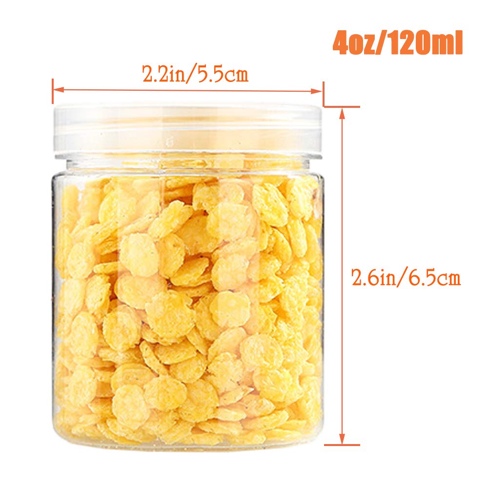 Guuozzli wide-mouth clear jar, easy filling and labeling for crafts