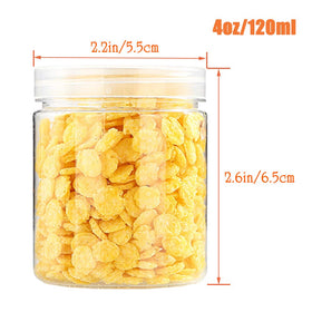 Guuozzli wide-mouth clear jar, easy filling and labeling for crafts