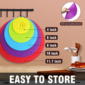 Guvvie silicone lids with hanging buckle simplify storage and access.